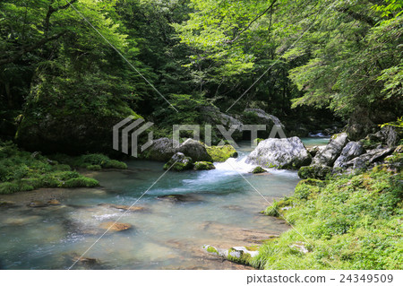 Uchikocho愛媛縣Odagariyama山谷的風景 Uchikocho愛媛縣Odagariyama山谷的風景 24349509