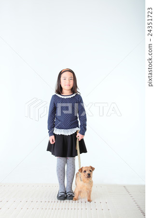 Children and terrier 24351723
