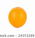 Ripe orange isolated on white background 24353289