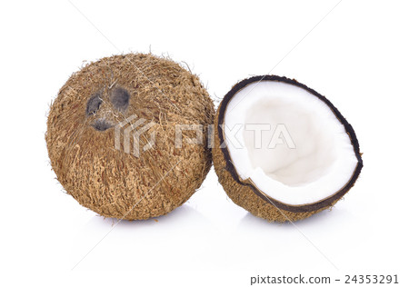 coconut on white background 24353291