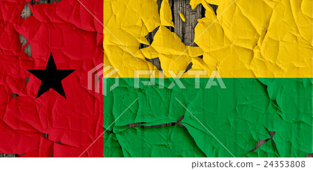 Cracked wall of Guinea Bissau flag closeup texture background (High resolution 3D CG rendering ∕ coloring illustration) Cracked wall of Guinea Bissau flag closeup texture background (High resolution 3D CG rendering ∕ coloring illustration) 24353808