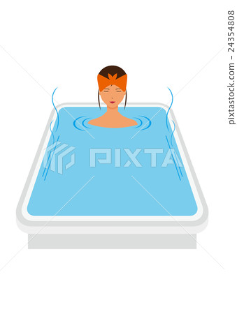 A woman in bath A woman in bath 24354808