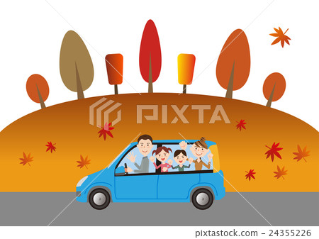 家庭開車秋天 家庭開車秋天 24355226