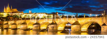 Pargue sunset Czech Republic. 24357941