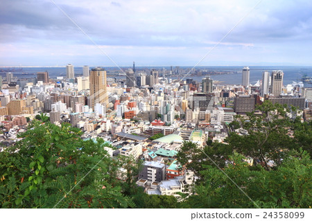 Kobe port seen from Rokko 24358099