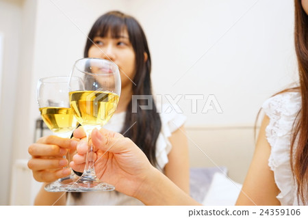 在家採取在家黨女孩的黨的日本少婦 24359106
