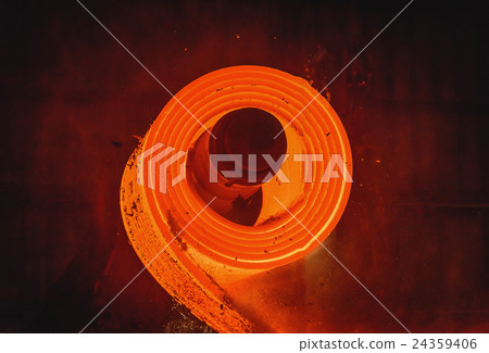 Hot-rolled steel process in steel industry 24359406