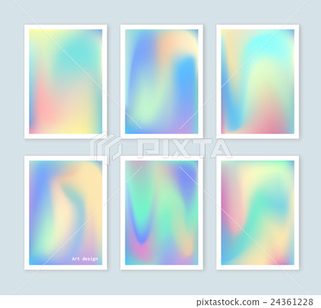 Bright vector holographic backgrounds set Bright vector holographic backgrounds set 24361228