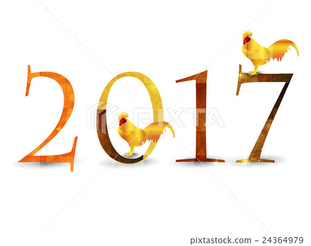 公雞雞新年卡圖標 24364979