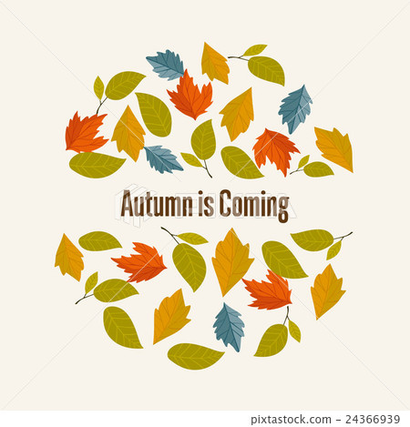 Autumn background vector illustration 24366939