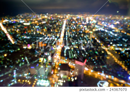 Cityscape bokeh  blurred background reflection 24367070