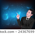 Businessman is thinking about business concept 24367699