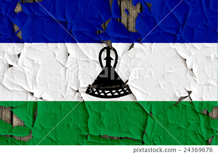 Cracked wall of Lesotho flag closeup texture background (High resolution 3D CG rendering ∕ coloring illustration) Cracked wall of Lesotho flag closeup texture background (High resolution 3D CG rendering ∕ coloring illustration) 24369676