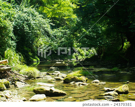 夏季山間溪流 24370381
