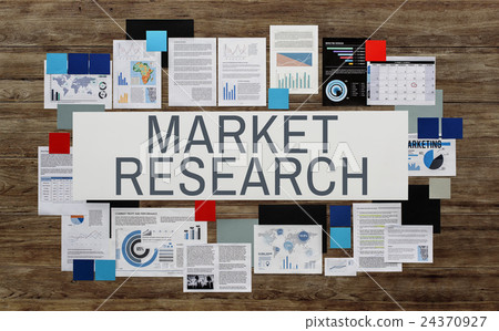 Market Research Stock Investment Report Concept Market Research Stock Investment Report Concept 24370927