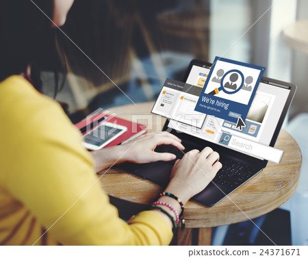 We Are Hiring Career Headhunting Job Occupation Concept 24371671