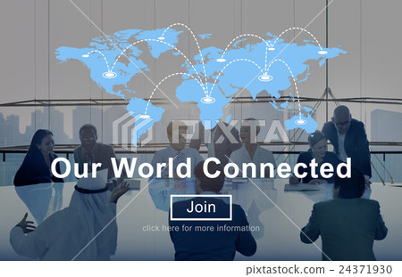 Our World Connected Social Networking Interconnection Concept Our World Connected Social Networking Interconnection Concept 24371930