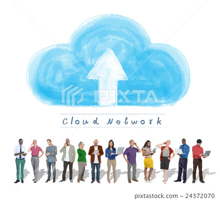 Cloud Network Connecting Technology Internet Online Concept Cloud Network Connecting Technology Internet Online Concept 24372070