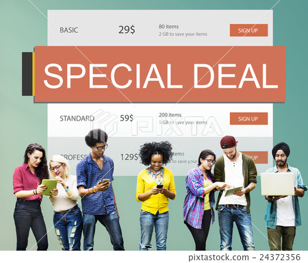 E-Commerce Sale Hot Price Discount Deal Concept E-Commerce Sale Hot Price Discount Deal Concept 24372356