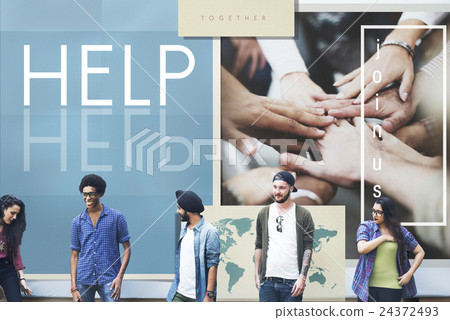 Team Teamwork Help Share Contribute Concept Team Teamwork Help Share Contribute Concept 24372493