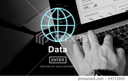 Data Global Information Icon Concept 24372603