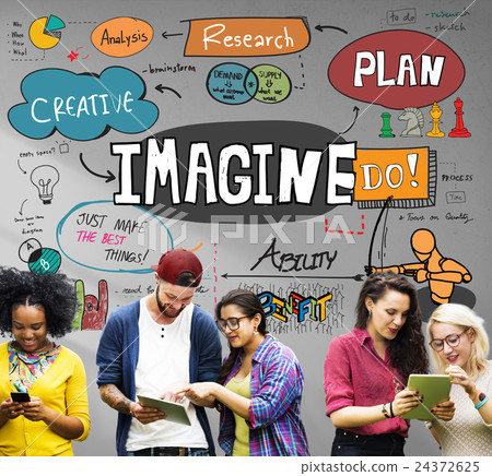 Imagine Imagination Vision Creative Dream Ideas Concept Imagine Imagination Vision Creative Dream Ideas Concept 24372625