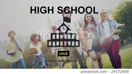 High School Casual College Education Study Teen Concept High School Casual College Education Study Teen Concept 24372688