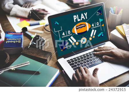 Play Quarterback Rugby American Football Concept Play Quarterback Rugby American Football Concept 24372915