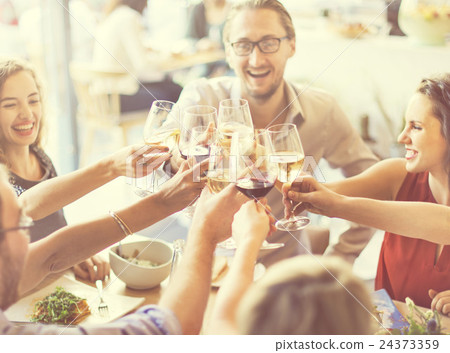 Meal Food Party Celebrate Cafe Restaurant Event Concept Meal Food Party Celebrate Cafe Restaurant Event Concept 24373359
