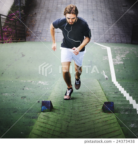 Male Men Active Exercise Healthy Sportman Fit Concept 24373438