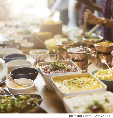 Buffet Brunch Food Eating Festive Cafe Dining Concept 24373473