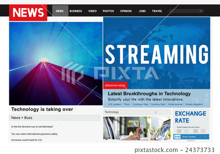 Streaming Technology Data Network Transfer Concept Streaming Technology Data Network Transfer Concept 24373733