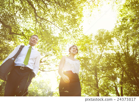 Green Business Couple 24373817