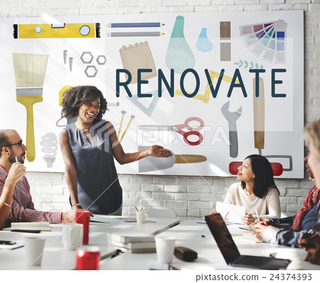 Renovate Decorating Construction Composition Concept Renovate Decorating Construction Composition Concept 24374393