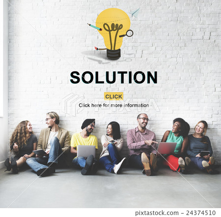 Solution Strategy Light Bulb Graphics Concept 24374510