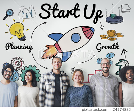 Start up Launch Ideas Motivation Mission Concept 24374883