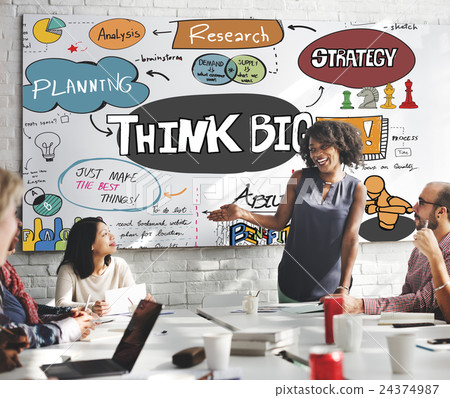 Think Big Optimism Positive Creative Intention Concept 24374987