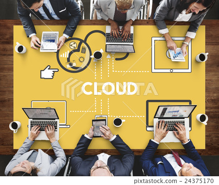 Cloud Network Storage Technology Connection Concept Cloud Network Storage Technology Connection Concept 24375170