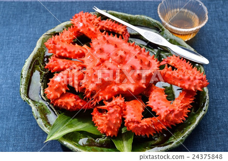 從北海道（Hanasakaga到）煮的Hanasaki蟹。配蟹醋。 24375848
