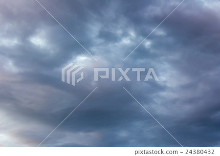 colorful dramatic sky with cloud at sunset 24380432