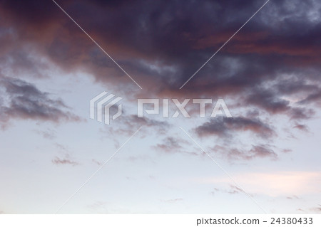 colorful dramatic sky with cloud at sunset 24380433