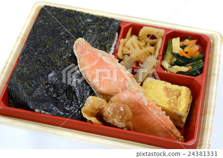 Delicious baked salmon lunch box 24381331