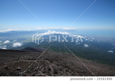 富士山攀爬富士宮的路線從第九隻眼望去 24381400
