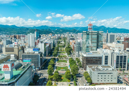 View of Odori Park from Sapporo TV Tower 24381494