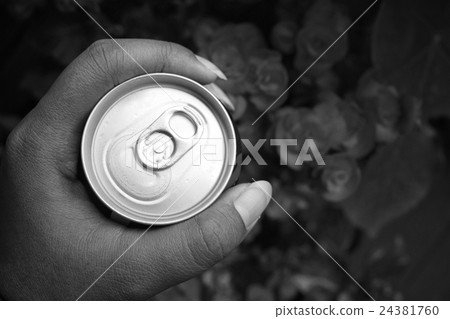 Selfie of hand with cola can Selfie of hand with cola can 24381760