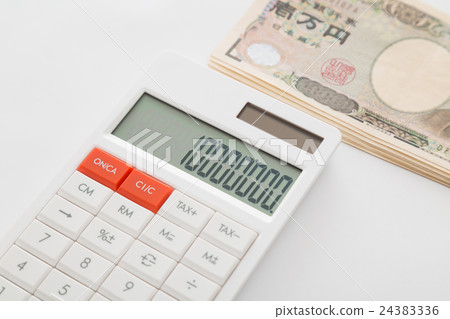 計算器和10000日元財務圖像 24383336