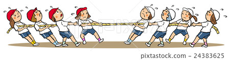 Sports day tug of war 24383625