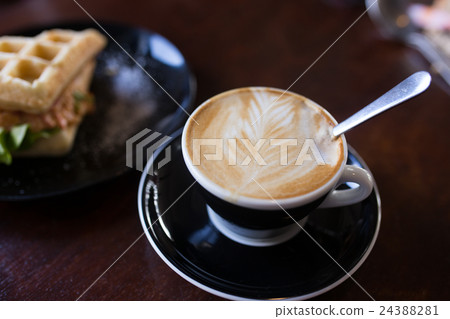 late coffee wiht waffle salad ham sheet. late coffee wiht waffle salad ham sheet. 24388281