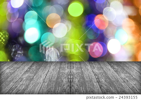 Christmas holiday background with empty wooden 24393155