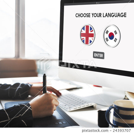 Korean English Language Communication Global Concept 24393707